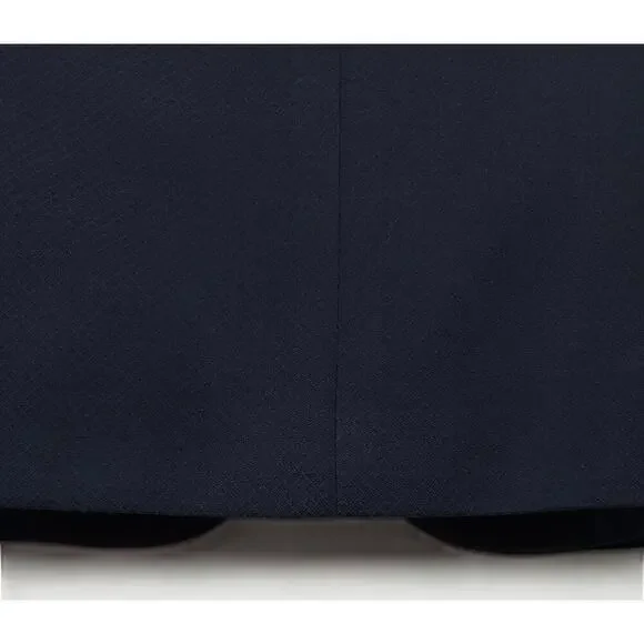 Alfani Mens Slim Fit 2 Piece Tuxedo Suit 42L 33x32 Navy Stretch Diamond Grid NWT
